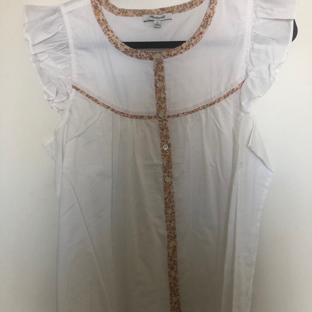 Madewell Flutter Sleeve Top